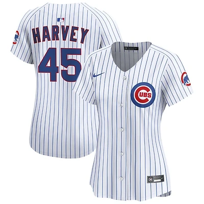 Hunter Harvey Women's Nike White Chicago Cubs Home Limited Custom Jersey