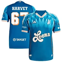 Carlos Harvey Men's adidas Blue Minnesota United FC 2025 Third Authentic Custom Jersey
