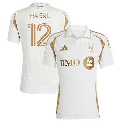 Thomas Hasal Men's adidas  White LAFC 2025 Secondary Replica Custom Jersey