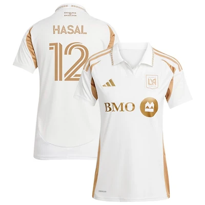 Thomas Hasal Women's adidas  White LAFC 2025 Secondary Replica Custom Jersey