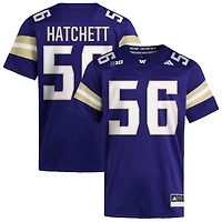 Geirean Hatchett Men's adidas  Purple Washington Huskies NIL Pick-A-Player Home Premier Football Jersey