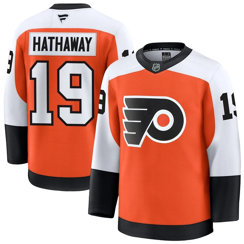 Garnet Hathaway Men's Fanatics Orange Philadelphia Flyers Home Premium Custom Jersey