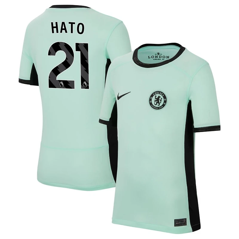 Jorrel Hato Youth Nike Mint Chelsea 2023/24 Third Stadium Replica Custom Jersey