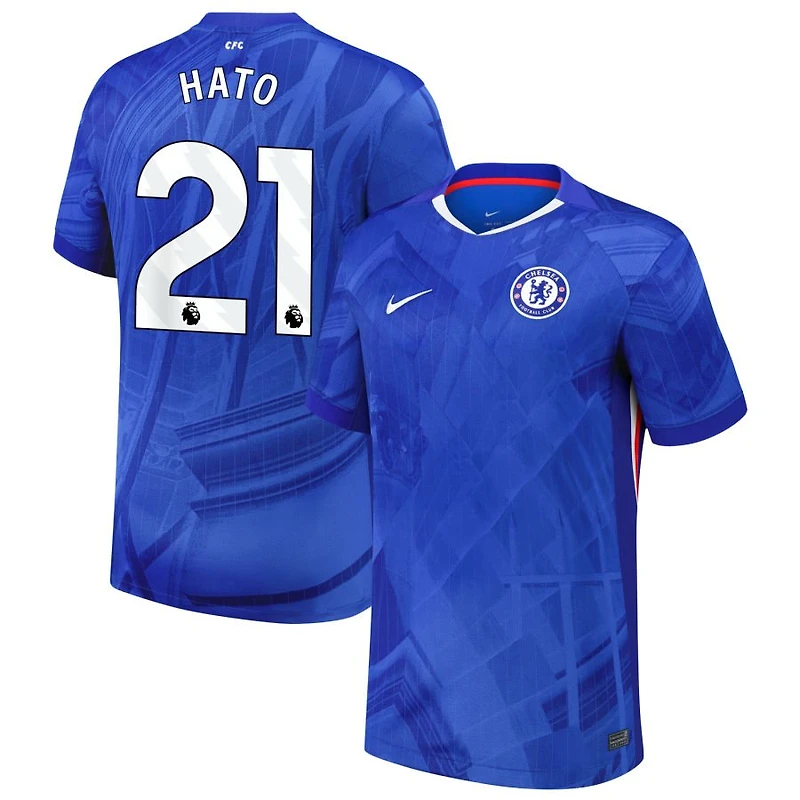 Jorrel Hato Men's Nike  Blue Chelsea 2025/26 Home Replica Custom Jersey