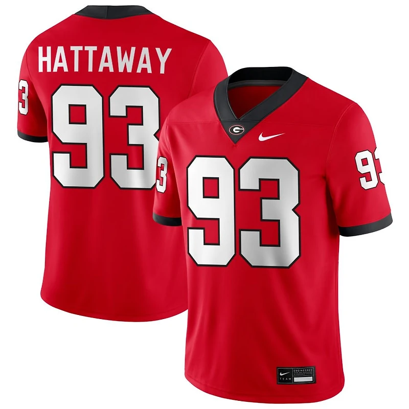 Will Hattaway Men's Nike Red Georgia Bulldogs NIL Pick-A-Player Game Jersey