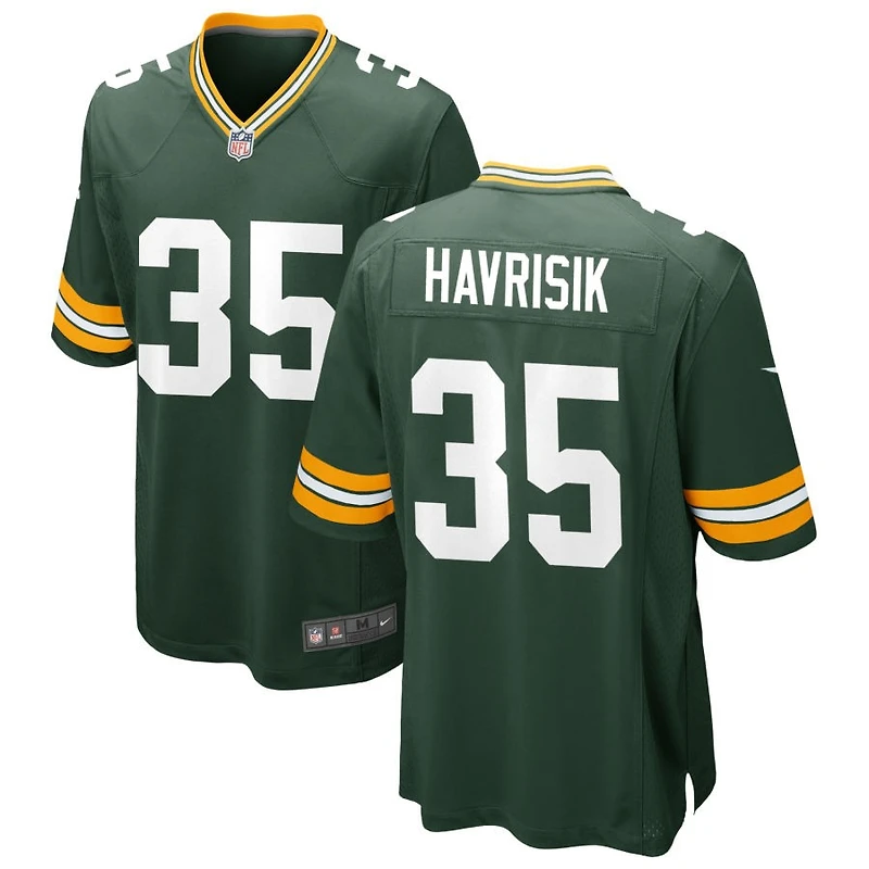 Lucas Havrisik Men's Nike Green Green Bay Packers Custom Game Jersey