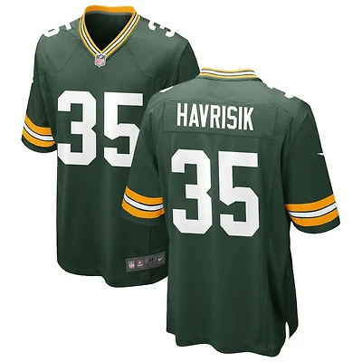 Lucas Havrisik Men's Nike Green Green Bay Packers Custom Game Jersey