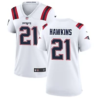 Jaylinn Hawkins Women's Nike New England Patriots White Custom Game Jersey