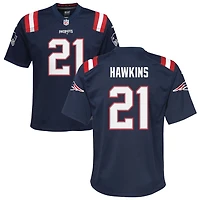 Jaylinn Hawkins Youth Nike Navy New England Patriots Custom Game Jersey