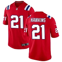Jaylinn Hawkins Men's Nike Red New England Patriots Alternate Custom Jersey