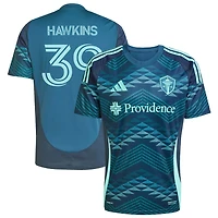 Stuart Hawkins Men's adidas  Blue Seattle Sounders FC 2025 The Salish Sea Kit Replica Custom Jersey