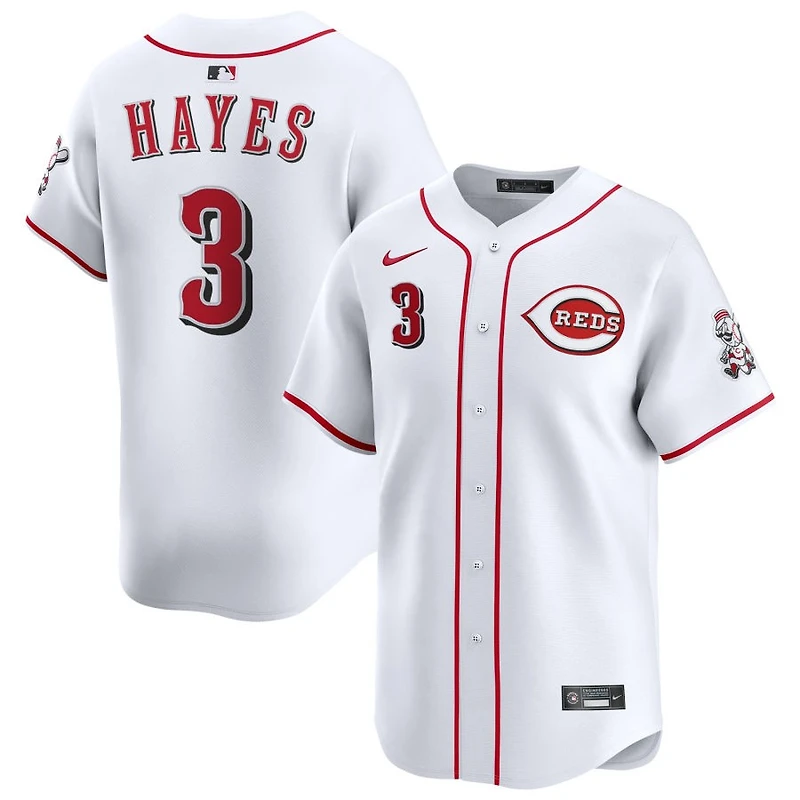 Ke'Bryan Hayes Men's Nike White Cincinnati Reds Home Limited Custom Jersey