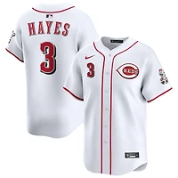 Ke'Bryan Hayes Men's Nike White Cincinnati Reds Home Limited Custom Jersey