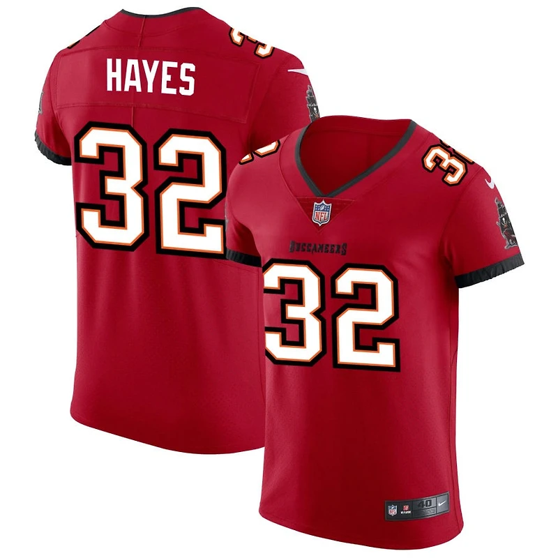 Josh Hayes Men's Nike Red Tampa Bay Buccaneers Vapor Elite Custom Jersey