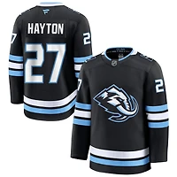 Barrett Hayton Men's Fanatics Black Utah Mammoth Home Premium Custom Jersey