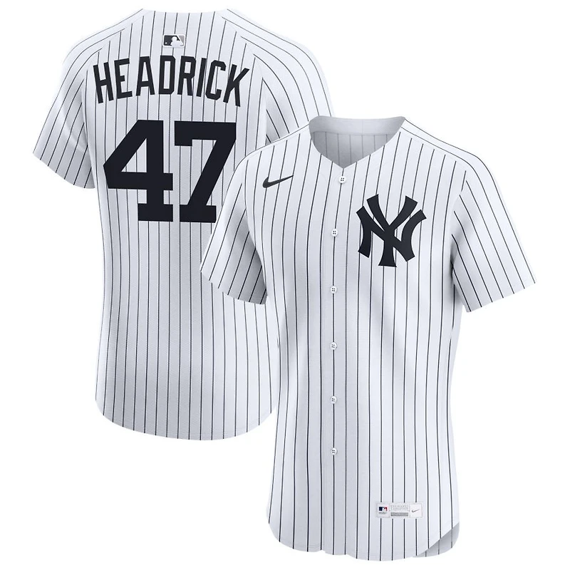 Brent Headrick Men's Nike White New York Yankees Home Elite Custom Jersey