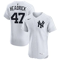 Brent Headrick Men's Nike White New York Yankees Home Elite Custom Jersey