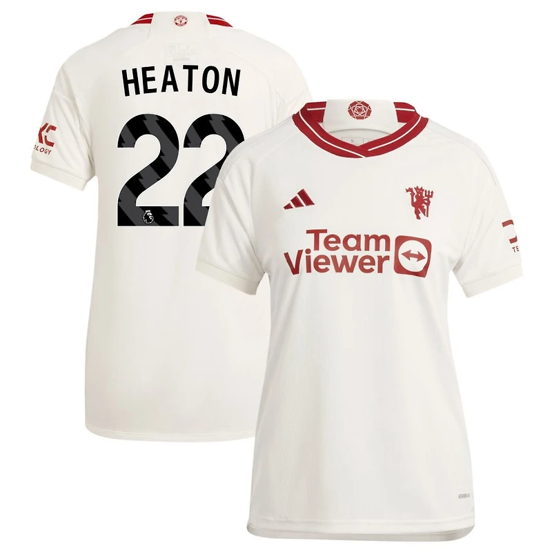 Tom Heaton Women's adidas White Manchester United 2023/24 Third Replica Custom Jersey