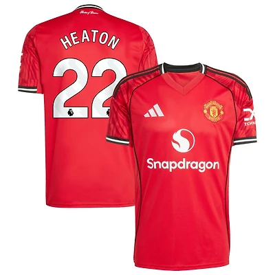 Tom Heaton Men's adidas  Red Manchester United Home 2025/26 Custom Replica Jersey