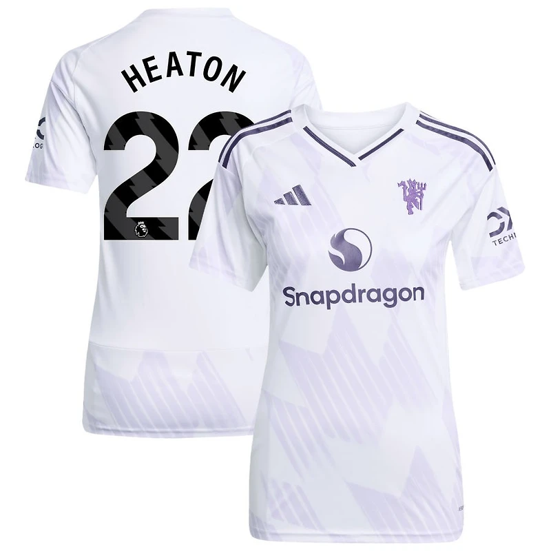 Tom Heaton Women's adidas White Manchester United 2025/26 Away Replica Custom Jersey