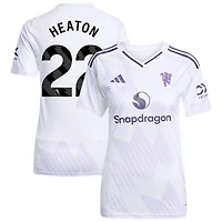 Tom Heaton Women's adidas White Manchester United 2025/26 Away Replica Custom Jersey