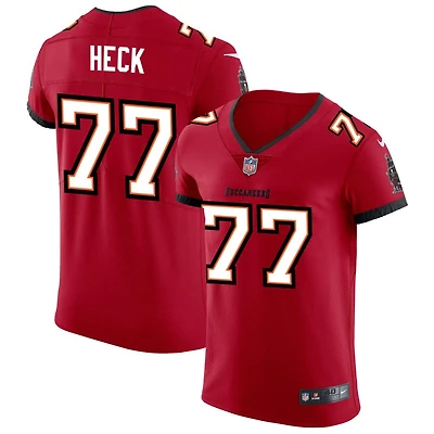 Charlie Heck Men's Nike Red Tampa Bay Buccaneers Vapor Elite Custom Jersey