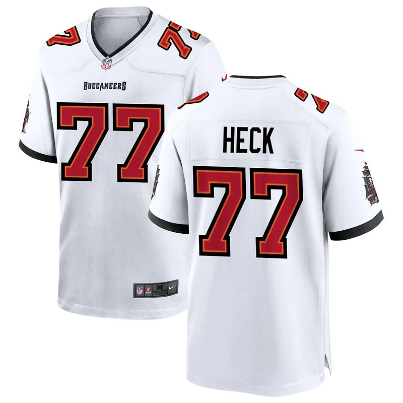 Charlie Heck Men's Nike White Tampa Bay Buccaneers  White Custom Game Jersey