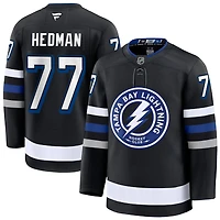 Victor Hedman Men's Fanatics Black Tampa Bay Lightning Alternate Premium Custom Jersey