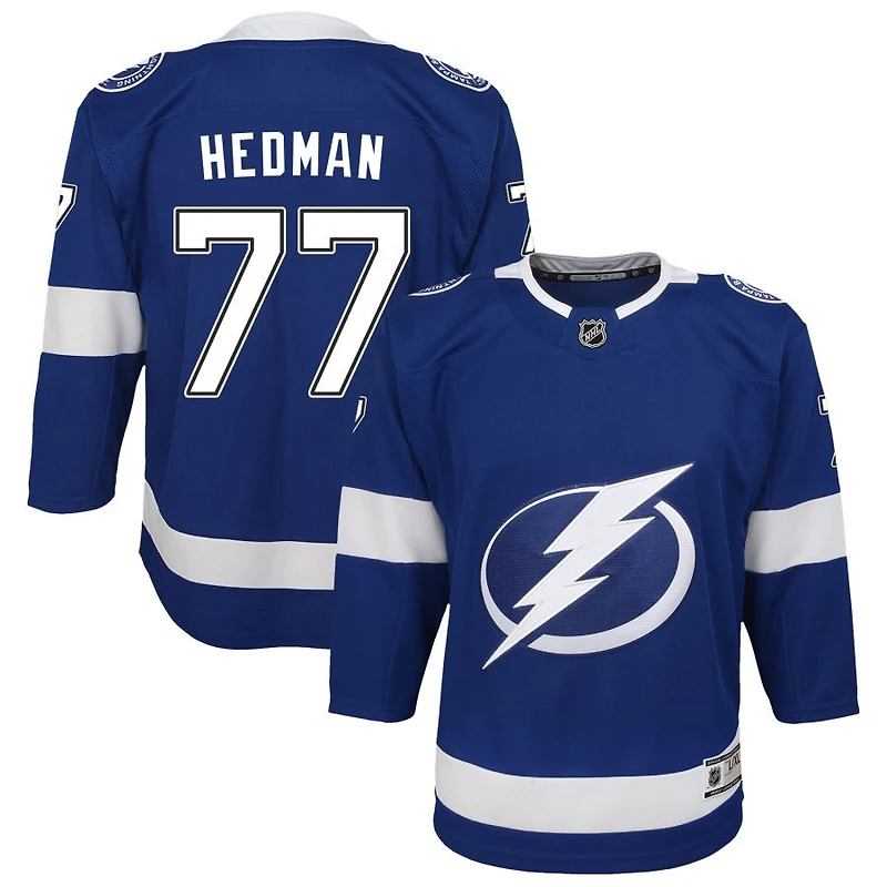 Victor Hedman Youth Blue Tampa Bay Lightning Home Custom Premier Jersey