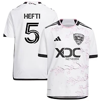 Silvan Hefti Youth adidas White D.C. United 2023 The Cherry Blossom Kit Replica Custom Jersey