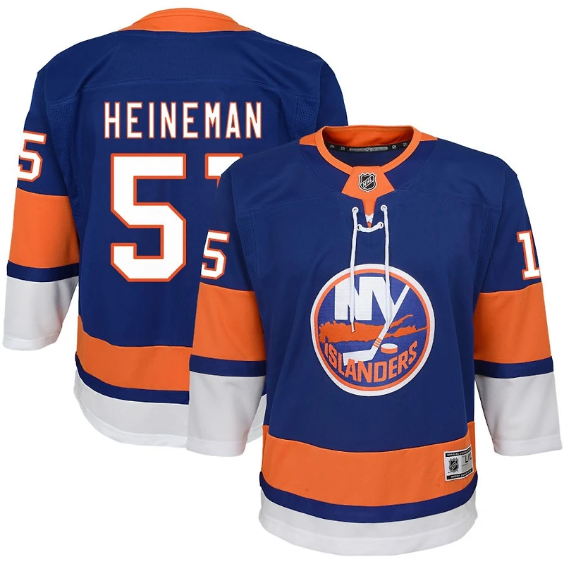 Emil Heineman Youth Blue New York Islanders Home Premier Custom Jersey