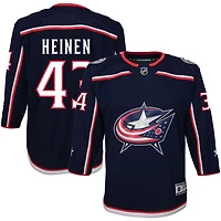 Danton Heinen Youth Navy Columbus Blue Jackets Home Premier Custom Jersey