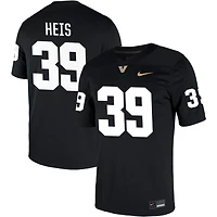 Jackson Heis Men's Nike Black Vanderbilt Commodores NIL Pick-A-Player Game Jersey