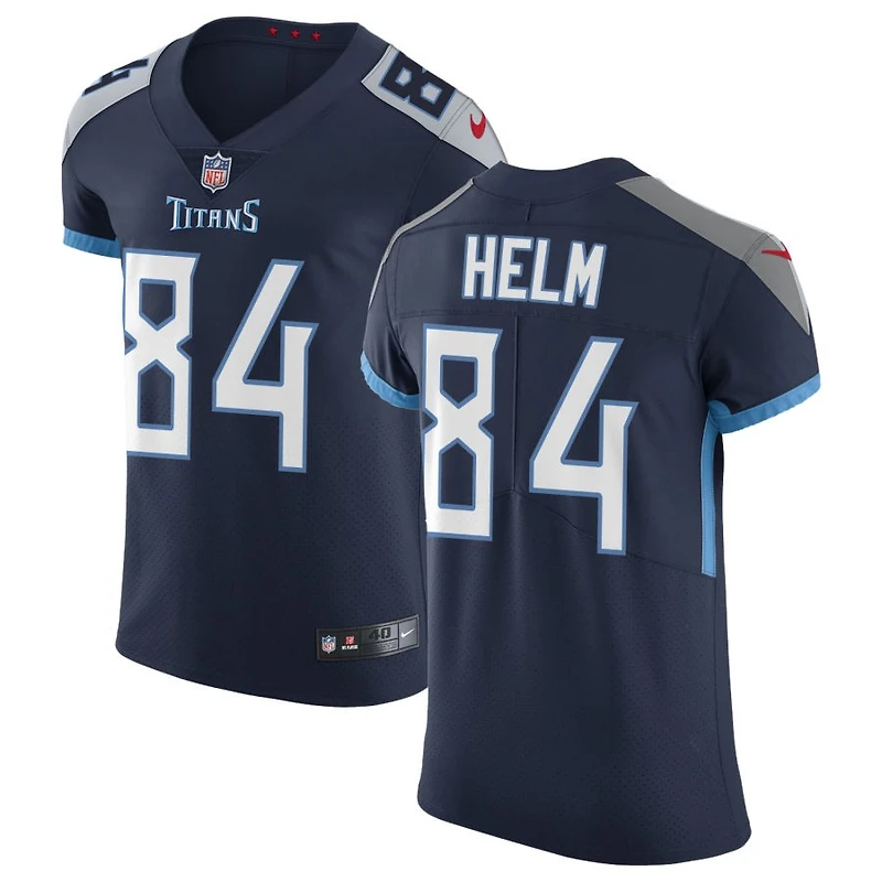 Gunnar Helm Men's Nike Navy Tennessee Titans Vapor Untouchable Custom Elite Jersey