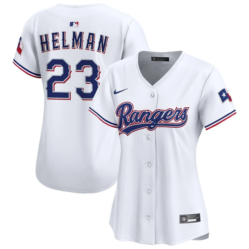 Michael Helman Women's Nike White Texas Rangers Home Limited Custom Jersey