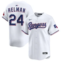 Michael Helman Men's Nike White Texas Rangers Home Limited Custom Jersey
