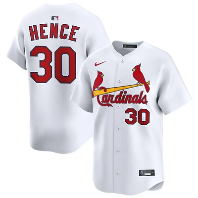 Tink Hence Men's Nike White St. Louis Cardinals Home Limited Custom Jersey