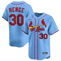 Tink Hence Men's Nike Light Blue St. Louis Cardinals Alternate Limited Custom Jersey