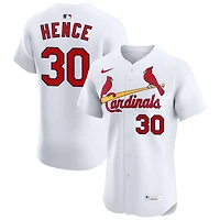 Tink Hence Men's Nike White St. Louis Cardinals Home Elite Custom Jersey