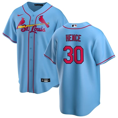 Tink Hence Men's Nike Light Blue St. Louis Cardinals Alternate Replica Custom Jersey