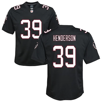 C.J. Henderson Youth Nike Black Atlanta Falcons Throwback Custom Game Jersey