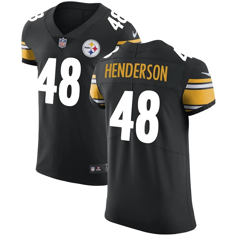 Jack Henderson Men's Nike Black Pittsburgh Steelers Vapor Untouchable Custom Elite Jersey