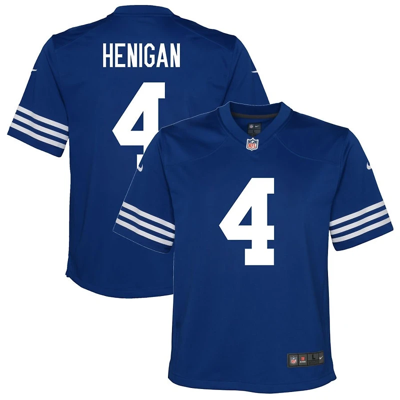Seth Henigan Youth Nike Royal Indianapolis Colts Alternate Custom Game Jersey