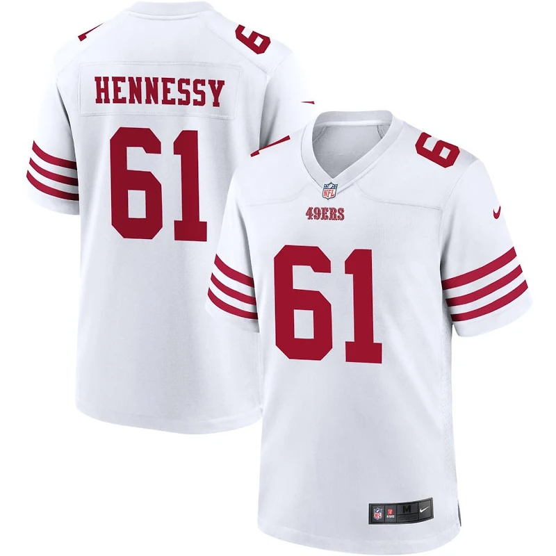 Matt Hennessy Men's Nike White San Francisco 49ers Game Custom Player Jersey