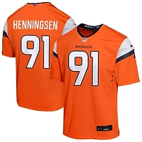 Matt Henningsen Youth Nike  Orange Denver Broncos Mile High Collection Custom Game Jersey