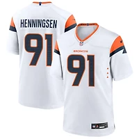 Matt Henningsen Men's Nike  White Denver Broncos Mile High Collection Custom Game Jersey