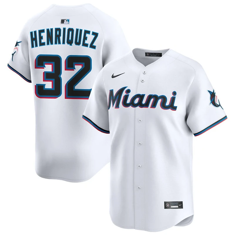 Ronny Henriquez Youth Nike  White Miami Marlins Home Custom Limited Jersey