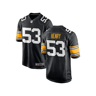 KJ Henry Youth Nike Black Pittsburgh Steelers Alternate Custom Game Jersey