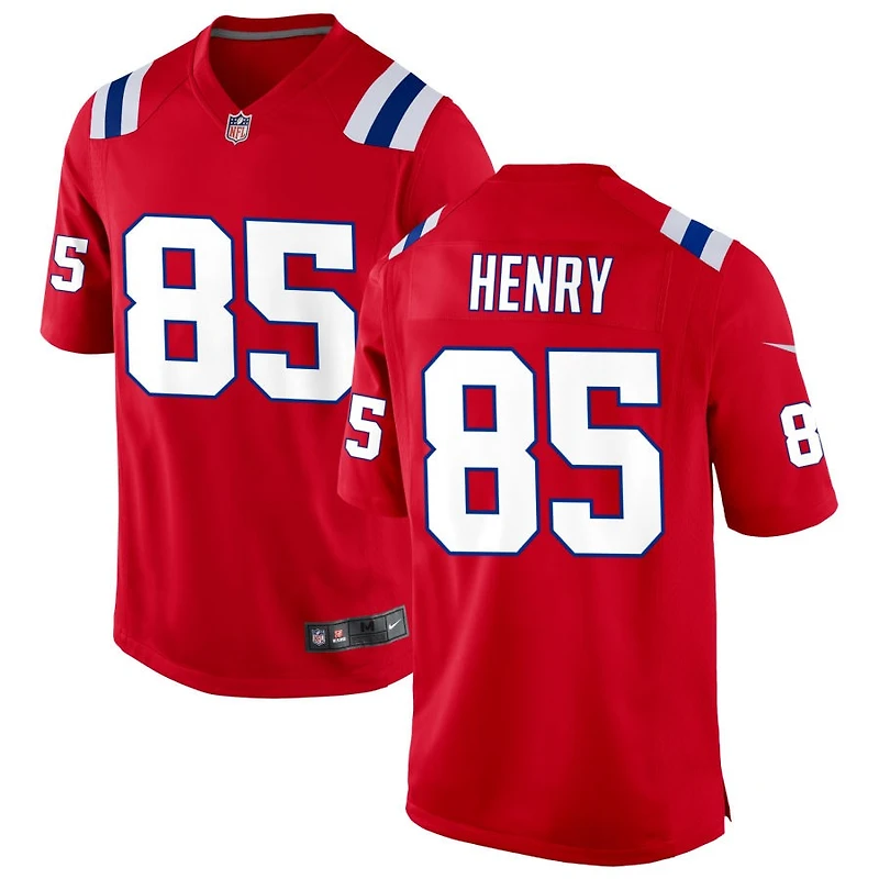 Hunter Henry Men's Nike Red New England Patriots Alternate Custom Jersey