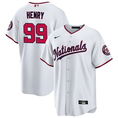 Cole Henry Youth Nike White Washington Nationals Replica Custom Jersey